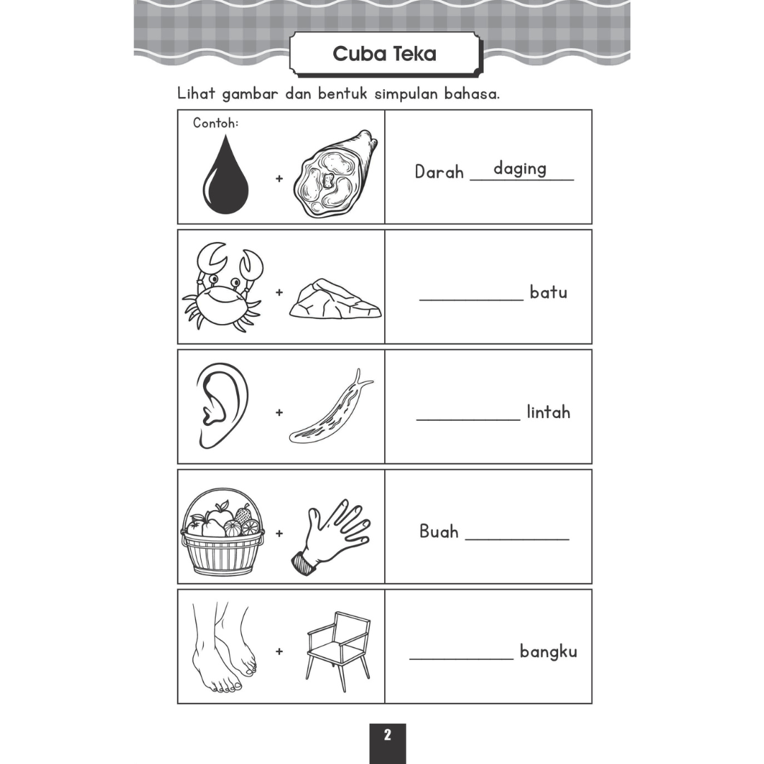Simpulan Bahasa | Buku Aktiviti Kanak-kanak Tahap 1 - Image 3
