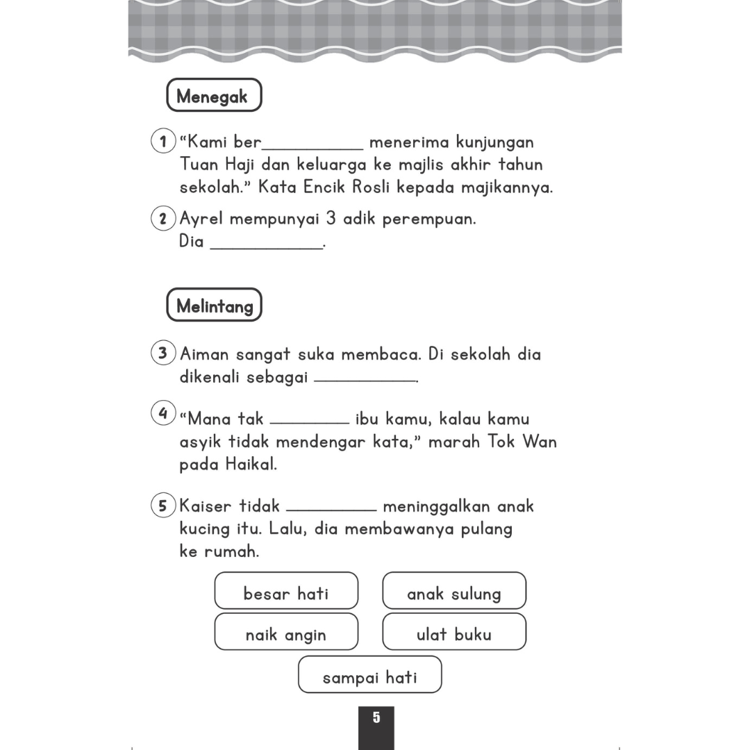 Simpulan Bahasa | Buku Aktiviti Kanak-kanak Tahap 1 - Image 5