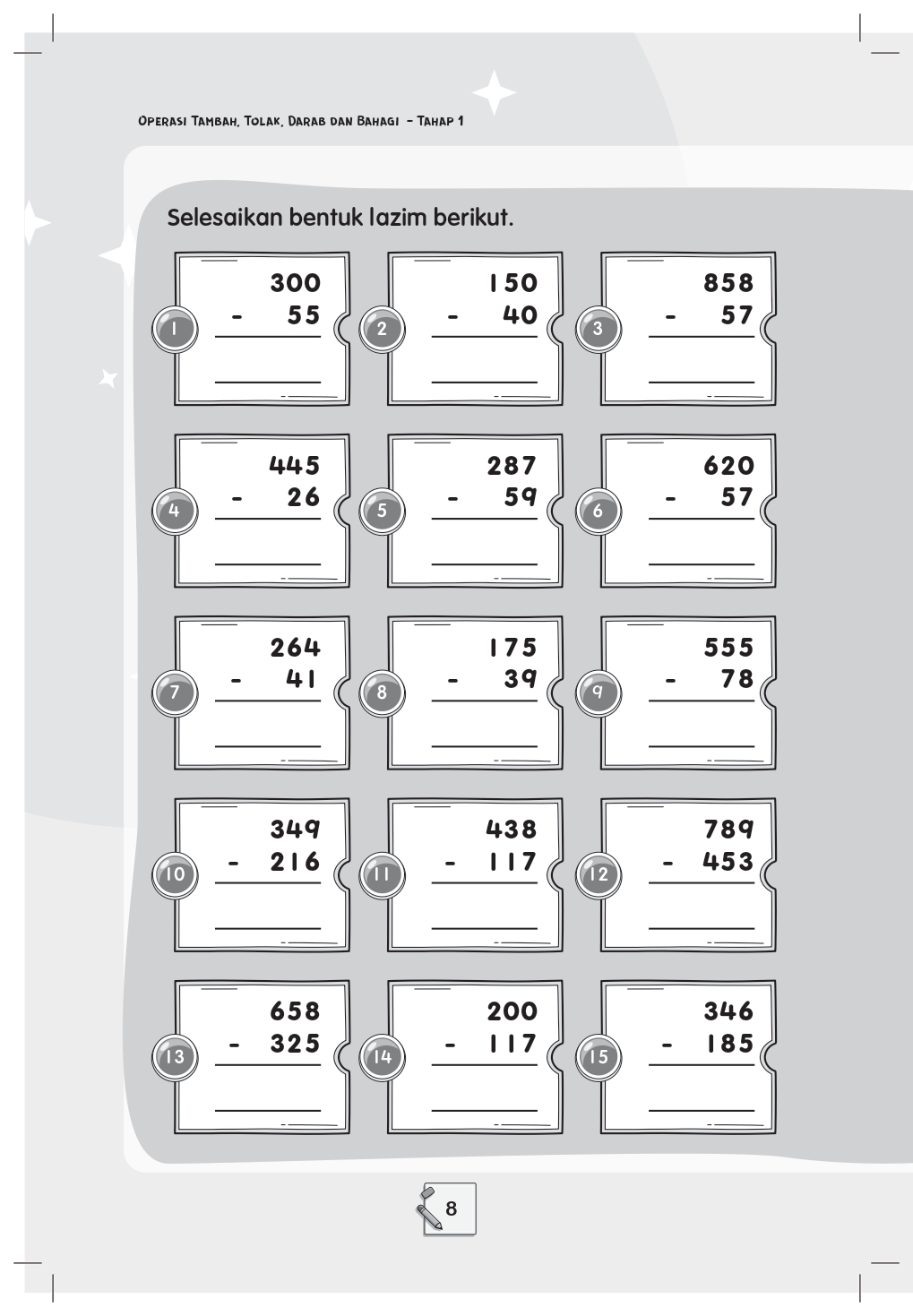 Operasi Tambah, Tolak, Darab dan Bahagi-Tahap 1 - Image 3